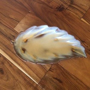 Vintage Frankoma 226 Leaf Dish